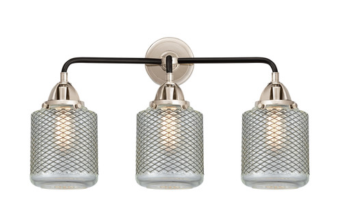 Innovations - 288-3W-BPN-G262 - Three Light Bath Vanity - Nouveau 2 - Black Polished Nickel