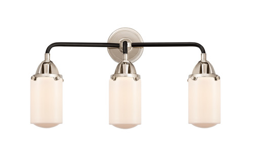 Innovations - 288-3W-BPN-G311 - Three Light Bath Vanity - Nouveau 2 - Black Polished Nickel