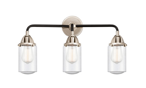 Innovations - 288-3W-BPN-G314 - Three Light Bath Vanity - Nouveau 2 - Black Polished Nickel