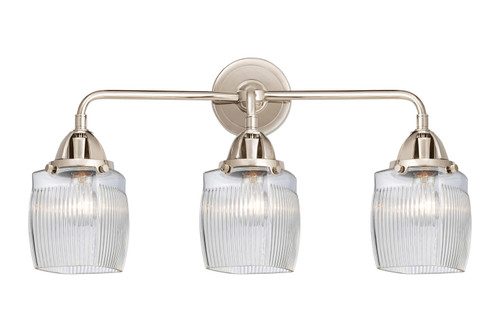 Innovations - 288-3W-PN-G302 - Three Light Bath Vanity - Nouveau 2 - Polished Nickel