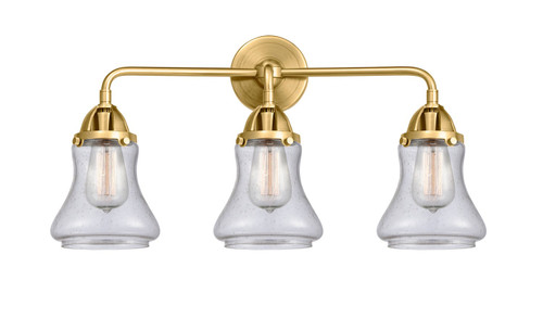 Innovations - 288-3W-SG-G194 - Three Light Bath Vanity - Nouveau 2 - Satin Gold