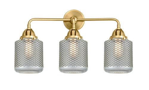 Innovations - 288-3W-SG-G262-LED - LED Bath Vanity - Nouveau 2 - Satin Gold