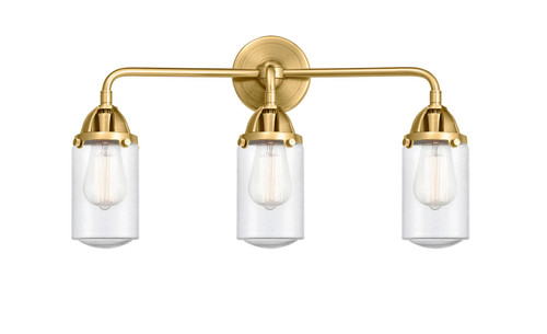 Innovations - 288-3W-SG-G314-LED - LED Bath Vanity - Nouveau 2 - Satin Gold