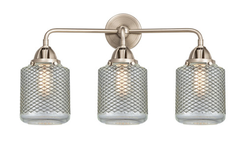 Innovations - 288-3W-SN-G262 - Three Light Bath Vanity - Nouveau 2 - Brushed Satin Nickel