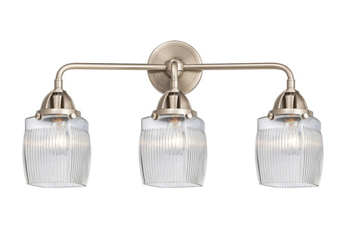 Innovations - 288-3W-SN-G302 - Three Light Bath Vanity - Nouveau 2 - Brushed Satin Nickel