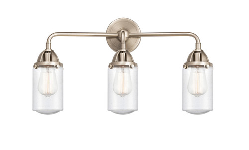 Innovations - 288-3W-SN-G314 - Three Light Bath Vanity - Nouveau 2 - Brushed Satin Nickel