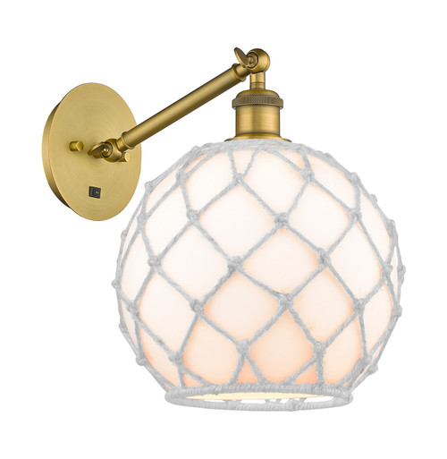 Innovations - 317-1W-BB-G121-10RW - One Light Wall Sconce - Ballston - Brushed Brass