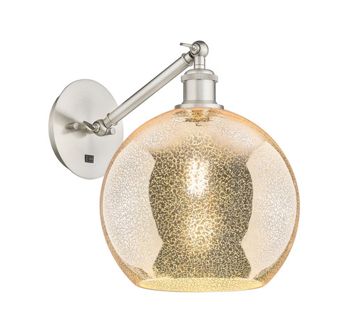 Innovations - 317-1W-SN-G128-10 - One Light Wall Sconce - Ballston - Brushed Satin Nickel