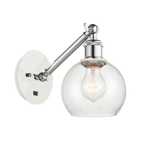 Innovations - 317-1W-WPC-G124-6 - One Light Wall Sconce - Ballston - White Polished Chrome