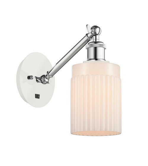 Innovations - 317-1W-WPC-G341-LED - LED Wall Sconce - Ballston - White Polished Chrome
