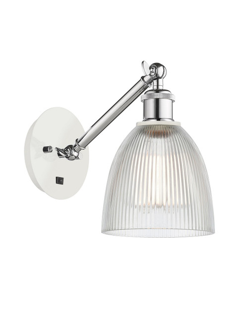 Innovations - 317-1W-WPC-G382-LED - LED Wall Sconce - Ballston - White Polished Chrome