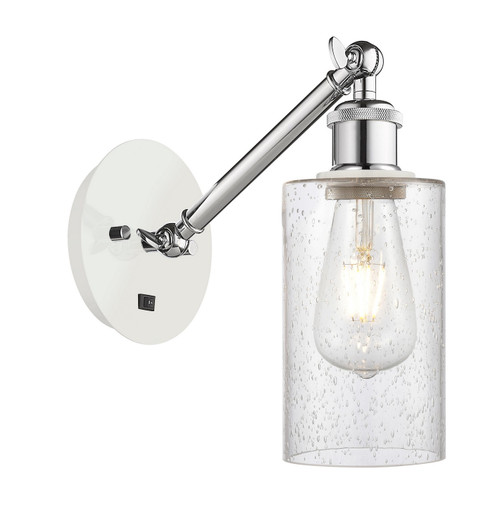 Innovations - 317-1W-WPC-G804 - One Light Wall Sconce - Ballston - White Polished Chrome
