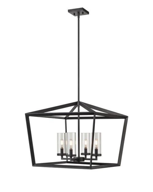 Innovations - 378-4CR-WZ-CL-22 - LED Pendant - Downtown Urban - Weathered Zinc