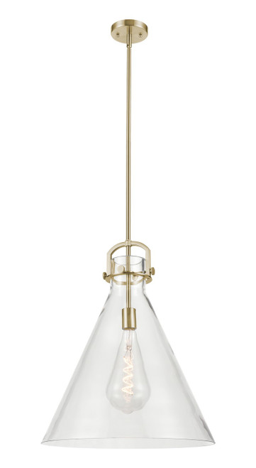 Innovations - 410-1SL-CB-G411-18CL - One Light Pendant - Downtown Urban - Champagne Bronze