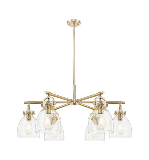 Innovations - 410-6CR-CB-G412-7SDY - Six Light Chandelier - Downtown Urban - Champagne Bronze