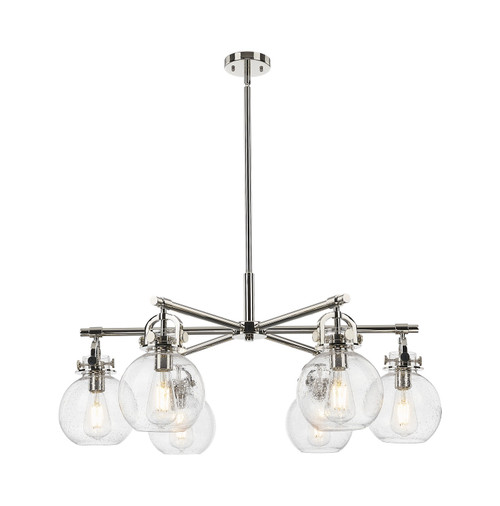 Innovations - 410-6CR-PN-G410-7SDY - Six Light Chandelier - Downtown Urban - Polished Nickel
