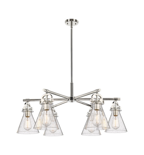 Innovations - 410-6CR-PN-G411-7SDY - Six Light Chandelier - Downtown Urban - Polished Nickel