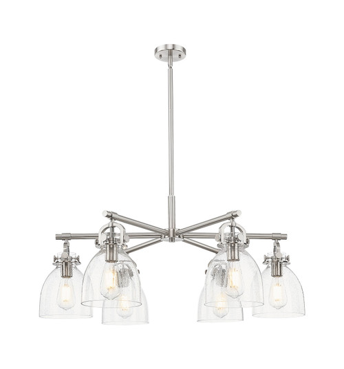 Innovations - 410-6CR-SN-G412-7SDY - Six Light Chandelier - Downtown Urban - Satin Nickel