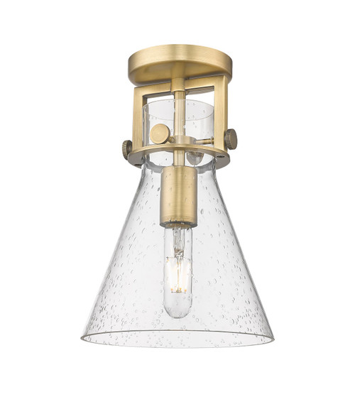 manufacturer_finish:Brushed Brass|manufacturer_glass:Seedy Newton Cone|light_output:220.00lm|color_temperature:2200K|cri:99