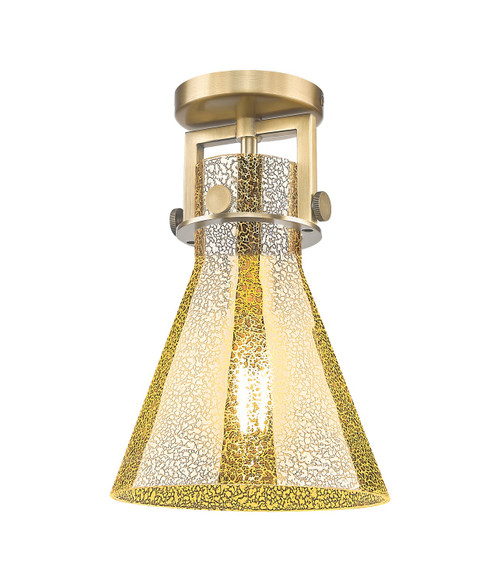 Innovations - 411-1F-BB-G411-8ME - One Light Semi-Flush Mount - Downtown Urban - Brushed Brass