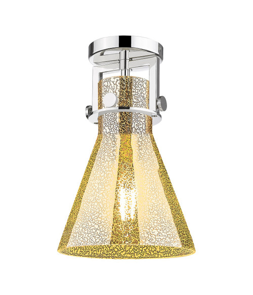 Innovations - 411-1F-PN-G411-8ME - One Light Semi-Flush Mount - Downtown Urban - Polished Nickel