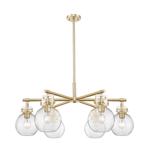 Innovations - 411-6CR-CB-G410-7SDY - Six Light Chandelier - Downtown Urban - Champagne Bronze