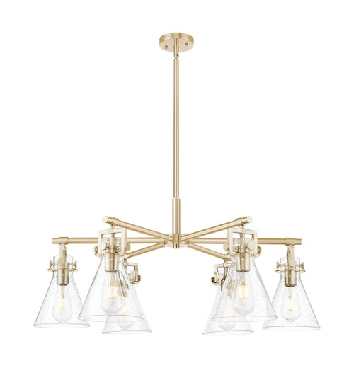Innovations - 411-6CR-CB-G411-7SDY - Six Light Chandelier - Downtown Urban - Champagne Bronze