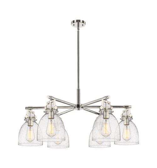 Innovations - 411-6CR-PN-G412-7SDY - Six Light Chandelier - Downtown Urban - Polished Nickel