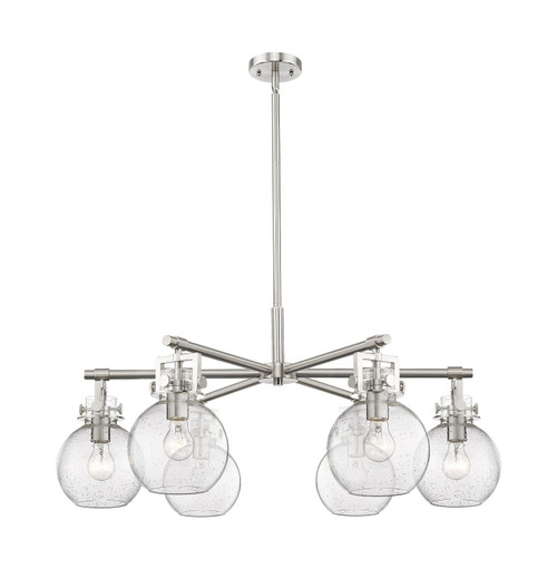 Innovations - 411-6CR-SN-G410-7SDY - Six Light Chandelier - Downtown Urban - Satin Nickel