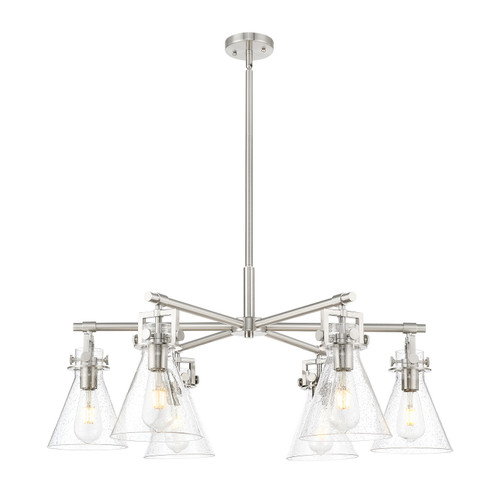 Innovations - 411-6CR-SN-G411-7SDY - Six Light Chandelier - Downtown Urban - Satin Nickel