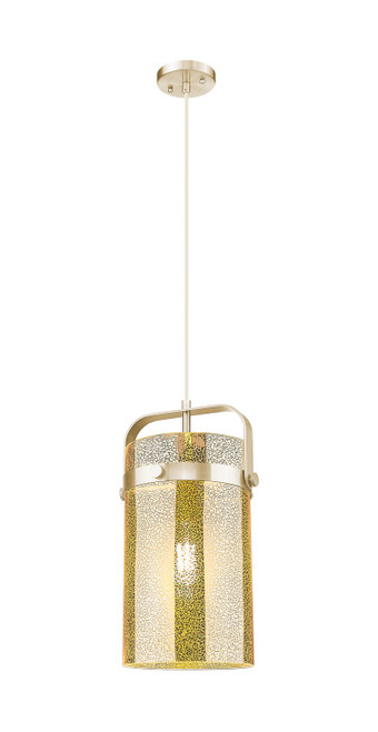 Innovations - 413-1PM-CB-G413-1S-8ME - One Light Mini Pendant - Downtown Urban - Champagne Bronze