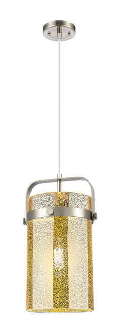 Innovations - 413-1PM-SN-G413-1S-8ME - One Light Mini Pendant - Downtown Urban - Satin Nickel