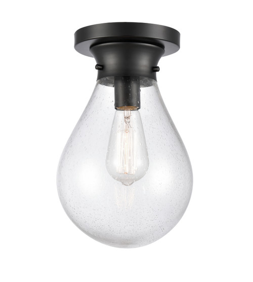 Innovations - 414-1F-BK-8SDY-LED - One Light Flush Mount - Matte Black