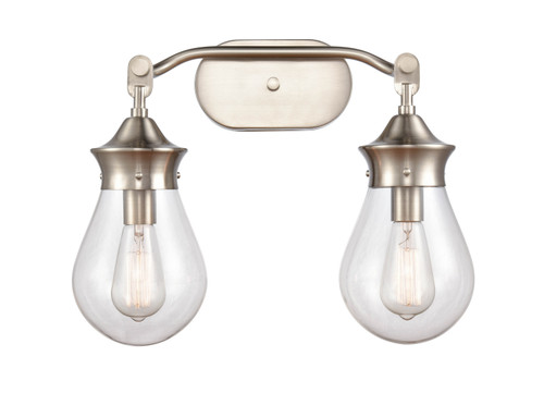 Innovations - 414-2W-SN-6CL-LED - Two Light Bath Vanity - Satin Nickel