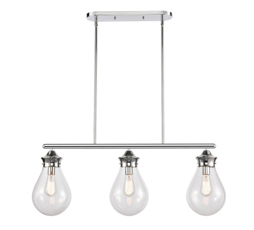 Innovations - 414-3I-PC-8CL - Three Light Island Pendant - Polished Chrome