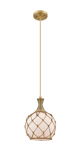Innovations - 415-1P-BB-G121-8RB - One Light Mini Pendant - Ballston - Brushed Brass