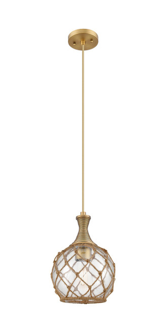 Innovations - 415-1P-BB-G122-8RB - One Light Pendant - Ballston - Brushed Brass