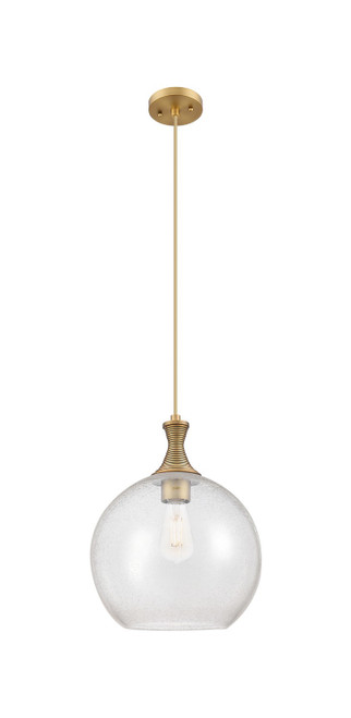 Innovations - 415-1P-BB-G124-12 - One Light Mini Pendant - Ballston - Brushed Brass