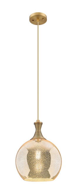 Innovations - 415-1P-BB-G128-10 - One Light Mini Pendant - Ballston - Brushed Brass