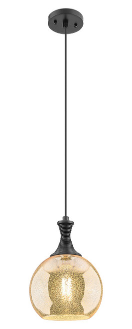 Innovations - 415-1P-BK-G128-8 - One Light Mini Pendant - Ballston - Matte Black
