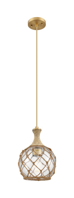 Innovations - 415-1PR-BB-G122-8RB - One Light Pendant - Ballston - Brushed Brass