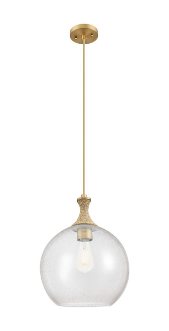 Innovations - 415-1PR-BB-G124-12 - One Light Mini Pendant - Ballston - Brushed Brass