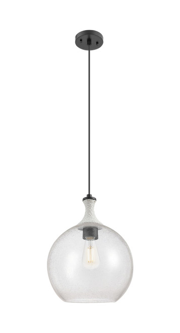 Innovations - 415-1PR-BK-G124-12 - One Light Mini Pendant - Ballston - Matte Black