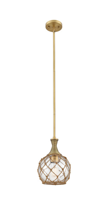 Innovations - 415-1S-BB-G122-8RB - One Light Pendant - Ballston - Brushed Brass