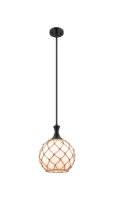 Innovations - 415-1S-BK-G121-10RB - One Light Mini Pendant - Ballston - Matte Black