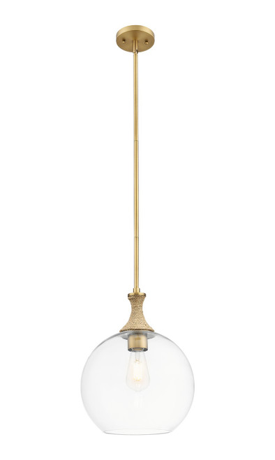 Innovations - 415-1SR-BB-G122-12 - One Light Mini Pendant - Ballston - Brushed Brass
