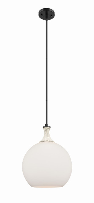 Innovations - 415-1SR-BK-G121-12 - One Light Mini Pendant - Ballston - Matte Black