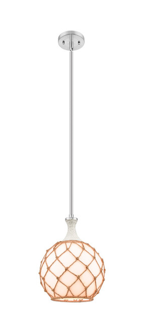 Innovations - 415-1SR-SN-G121-10RB - One Light Mini Pendant - Ballston - Brushed Satin Nickel