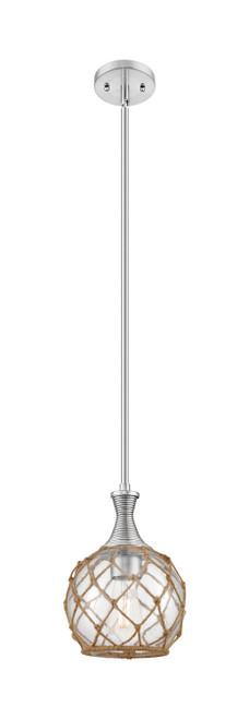 Innovations - 415-1S-SN-G122-8RB - One Light Mini Pendant - Ballston - Brushed Satin Nickel