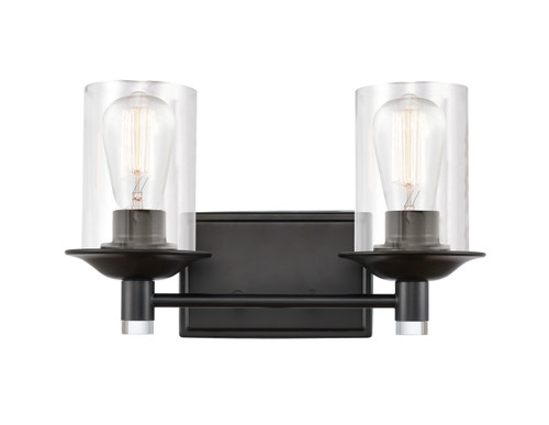 Innovations - 417-2W-BK-G4172 - Two Light Bath Vanity - Matte Black